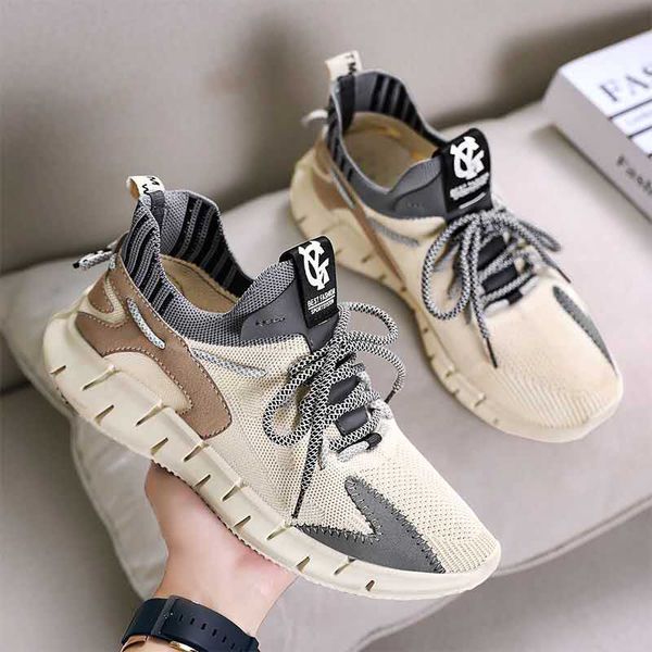 

мужчины кроссовки удобные спортивная обувь мужчины mesh легкий вес walking мужские кроссовки дышащий zapatillas тапки, Black