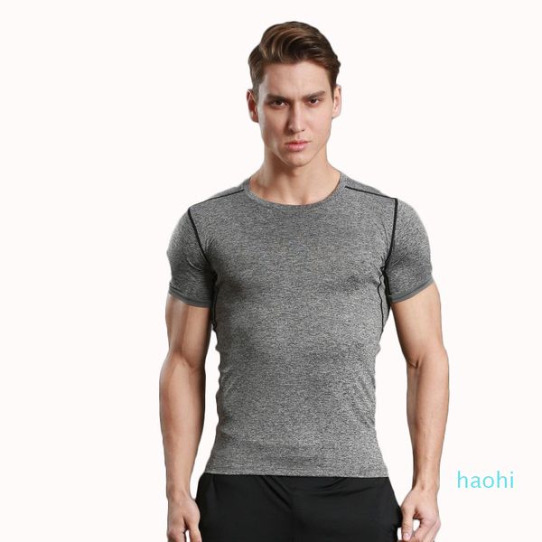 

wholesale-tightening short sleeve men's soccer running sports bottom moisture moisturizing quick elasticity high elastic fitness clothe