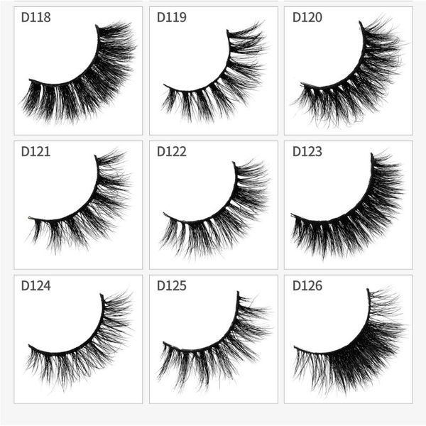 

false eyelashes eye lashes natural 100% handmade thick extension soft mink