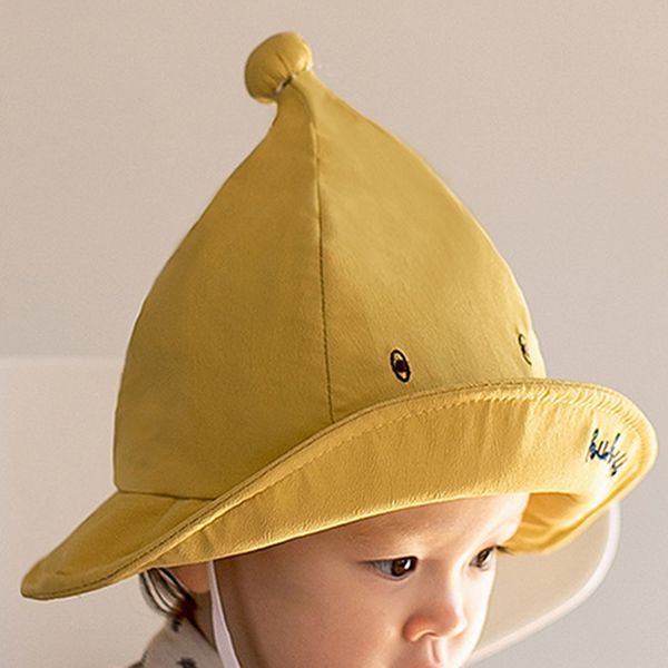 

cute print spring summer children sun hat boys girls fisherman cap kids sunscreen beach caps baby bucket hat, Blue;gray