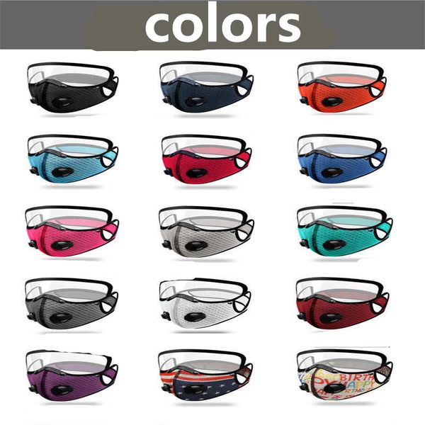 

13 colors new cycling face mask activated carbon with filter pm2.5 anti-pollution sport running training mtb road bike protection dust mask
