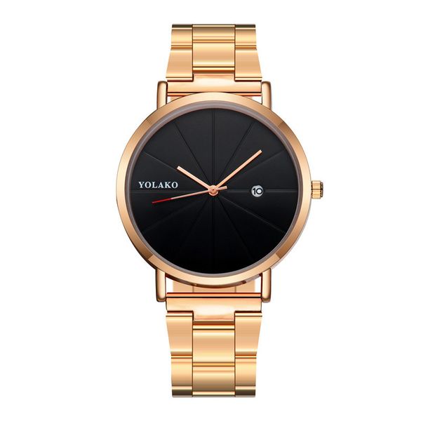 

new arrivals time-limited designers new ultra-thin casual mens steel watch simple ray scale calendar quartz student watch free, Slivery;brown
