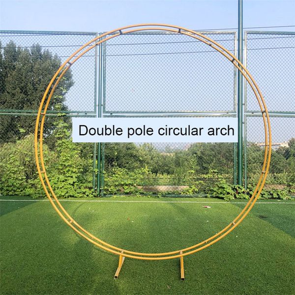 

wedding props metal wreath double rod round arch shelf metal wreath circle arch shaped wedding decoration metal wreath circle