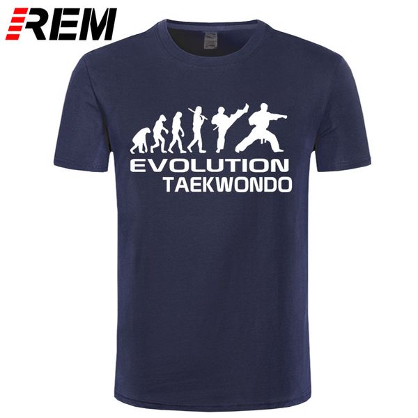 

rem custom t shirts evolution of taekwondo funny birthday gift s-xx crew neck t shirt for men