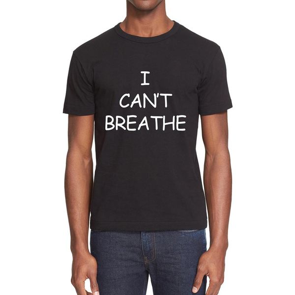 

new summer 100% cotton men short sleeve o neck t-shirt men women t shirt george floyd i can't breathe artwork printed tee