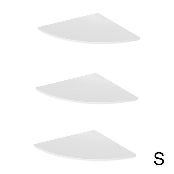 

3pcs wall mounted storage rack easy clean corner shelf organizer home decor