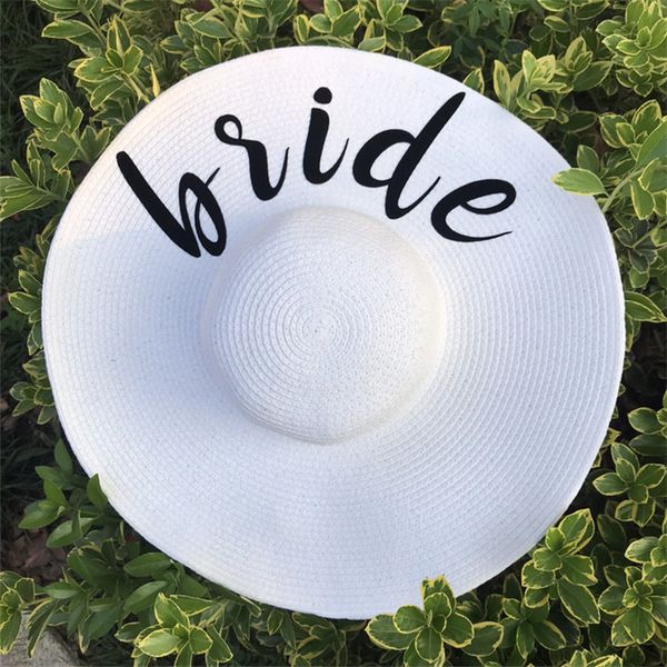 

wzcx thermal transfer bride letter wide brim shade beach hat sun protection collapsible straw hat women summer cap, Blue;gray