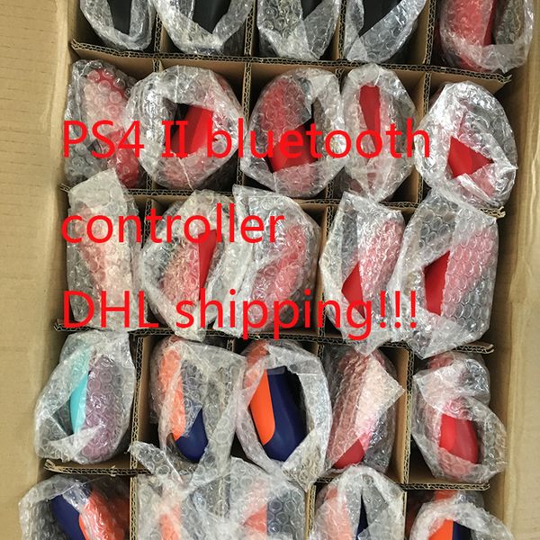 

wireless bluetooth controller for ps4 vibration joystick gamepad game controller for sony play station with retail box 23 colors dhl