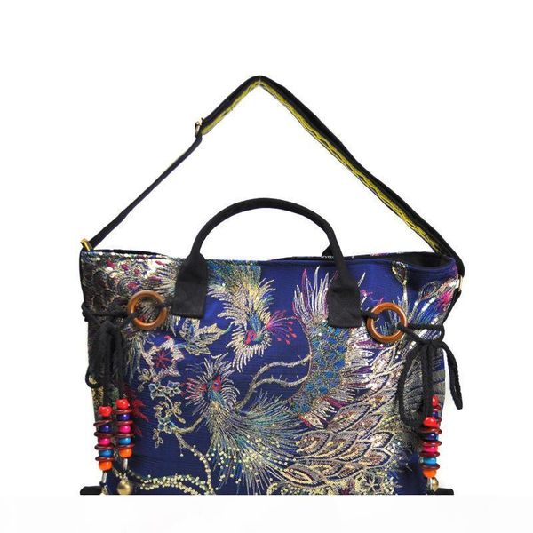 

designer-pink sugao women handbag crossbody bag national wind tote bags canvas embroidered crossbody bags new fashion wholesales handbag