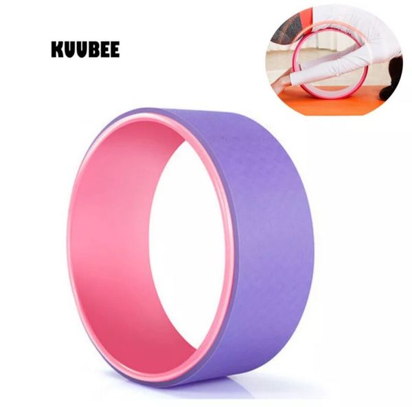 

yoga pilates circle tpe yoga fitness roller wheel back training tool slimming magic waist shape pilates ring