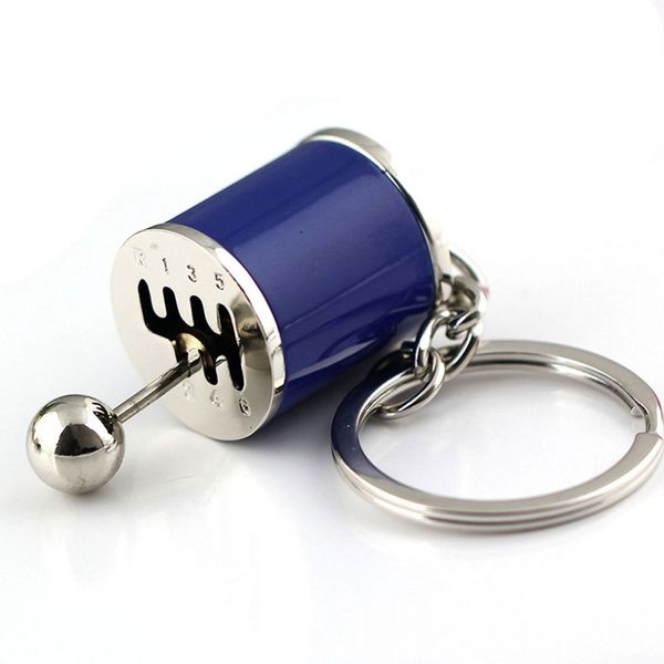 

car keychain six speed removable transmission gear shift gear shift knob gearbox keyring fm, Silver