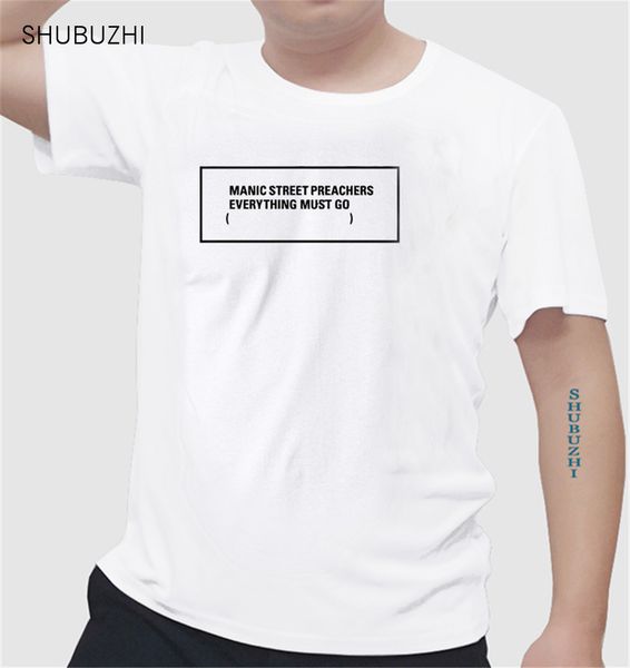 

official manic street preachers everything must go monochrome t-shirt tou cotton short sleeve summer t shirt