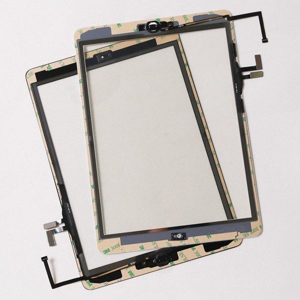 

cgjxsipad air 5 touch screen glass panel digitizer with buttons adhesive assembly for ipad air ipad 2 3 4 5 mini 120 pcs