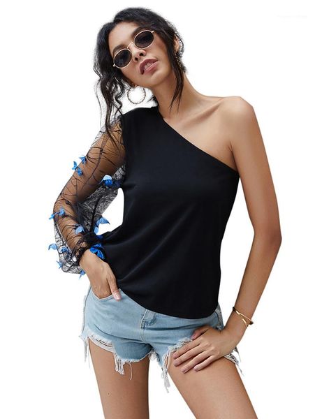 

sleeve fashion female clothing autumn womens designer casual tshirt solid color printed min lace single, White