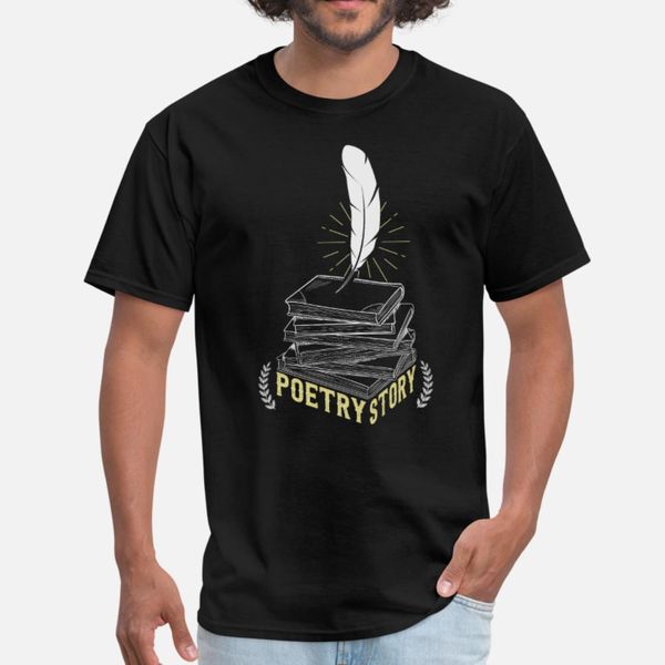 

поэзия история позади линии тенниски мужчины характер футболки круглого воротник одежда сыпучего строительство летней letters рубашки