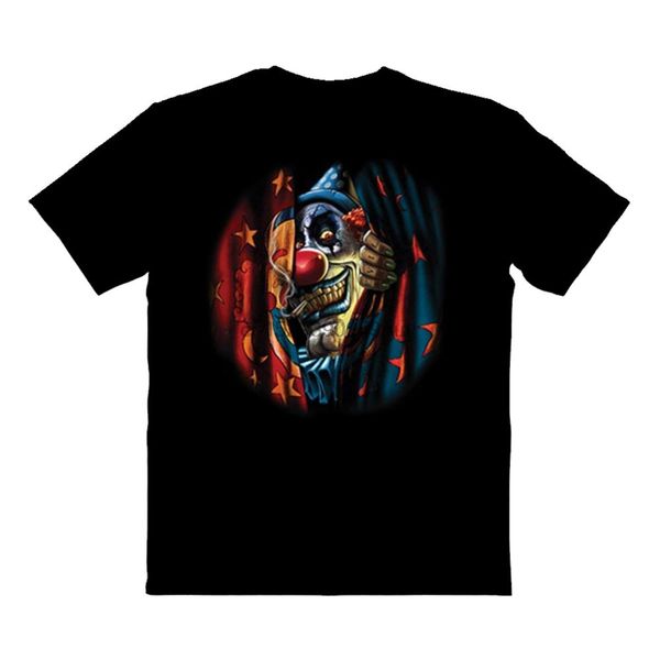 

creepy circus clown horror tee