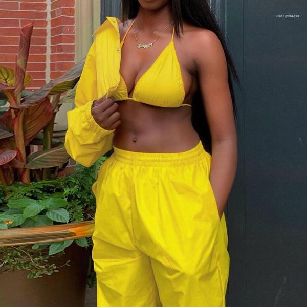 

crop coat suit ladies tracksuit set autumn casual streetwear clubwear women designer lounge wear sets 3pcs, Gray