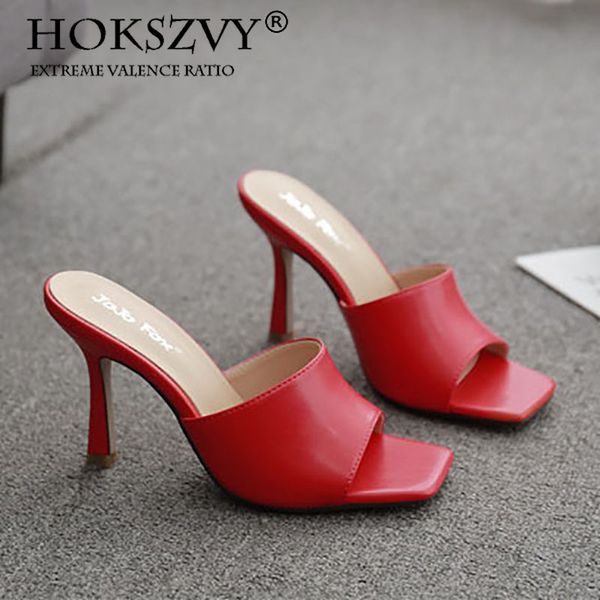 

женские туфли сандалии 2020 летние thin heeled peep-toe сандалии красный pu гладкая lady girls тапочка обувь, Black