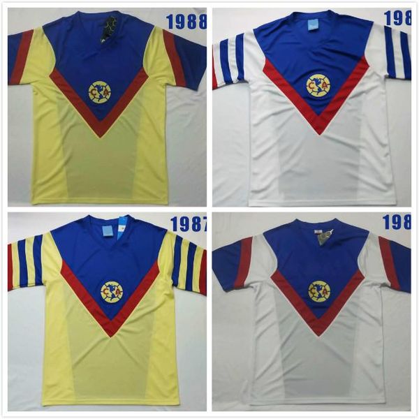 

new 1988 retro liga mx club america soccer jerseys 1997 chivas classic retro soccer jersey, Black;yellow