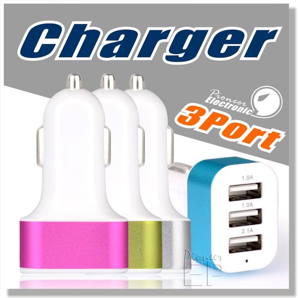 

cgjxs3 ports car charger rapid usb car battery chargers cigarette charger adapter quick charge phone charger for samsung huawei