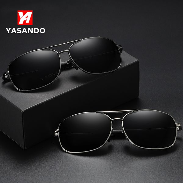 

yasando men's sunglasses polarized coating lens mirror new 2020 alloy frame classic eyewear aviation sun glasses for men gs6102, White;black