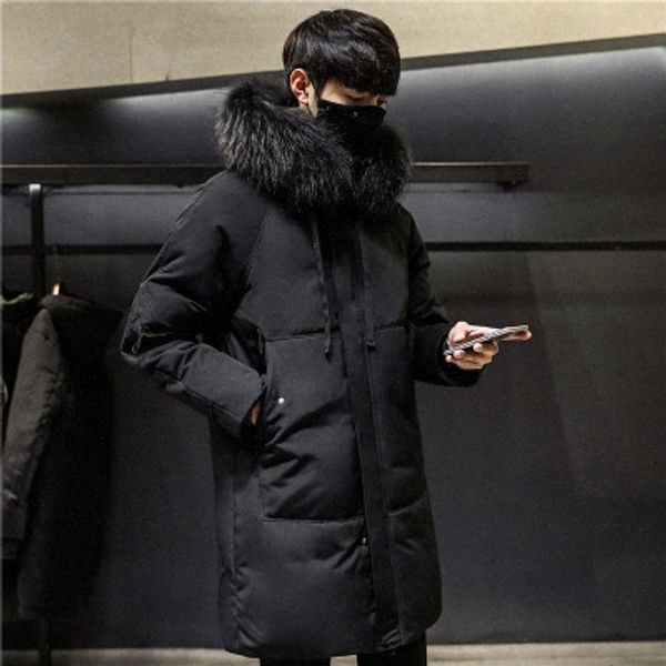 

mens winter long parkas black khaki warm hooded zipper coats male fashion winter cargo parkas dhdt#