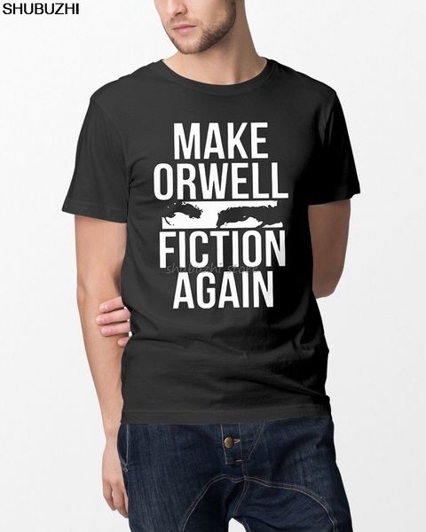 

make orwell fiction again dysa t shirt cool casual pride t shirt men new fashion tshirt loose size sbz1442