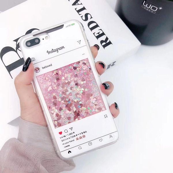 

cgjxsluxury glitter sequins dynamic quicksand liquid case for iphone 7 6s 8 plus x xs max xr cute perfume bottle flower phone cover