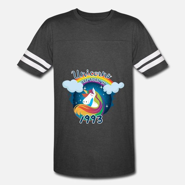 

unicorns are born in 1993 einhorn t shirt men create short sleeve crew neck costume famous funny casual summer trend shirt