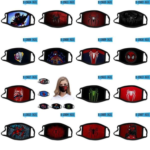 

face reusable spider fashion riding printing face masks 3d designer sport mask cotton out verse masks man door spider dglmx zhjoutdoorsport, Black
