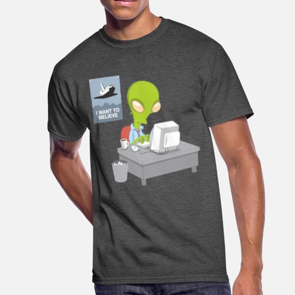 

i want to believe t shirt men designer short sleeve s-xxxl leisure gift comfortable spring autumn outfit shirt