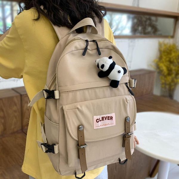 

ladies student cool backpack cute women school bag book trendy female fashion backpacks waterproof nylon kawaii bag college girl