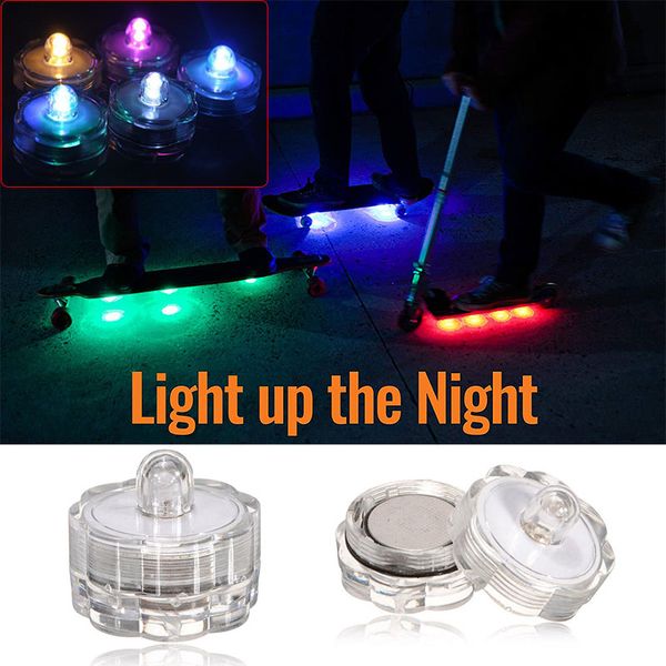 

skateboarding original led skateboards lights underglow multi-colors flashing lamp scooter longboards accessories gift for skateboarders 12p