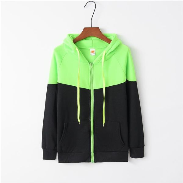 

green black patchwork 2020 new design hoodies sweatshirts women casual kawaii harajuku sweat girls european korean