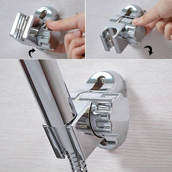 

bathroom adjustable rotatable showerhead bracket holder