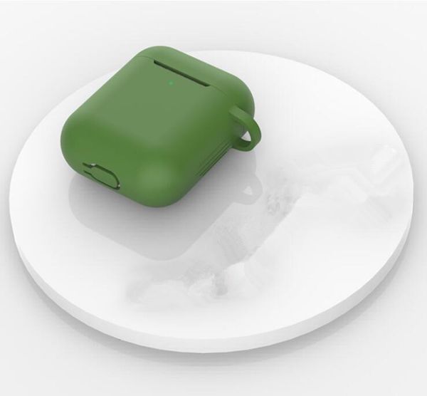 

cgjxscyberstore for airpods case silicone shockproof cases cover portable protective cover case for air pods 2 &1 with opp bags
