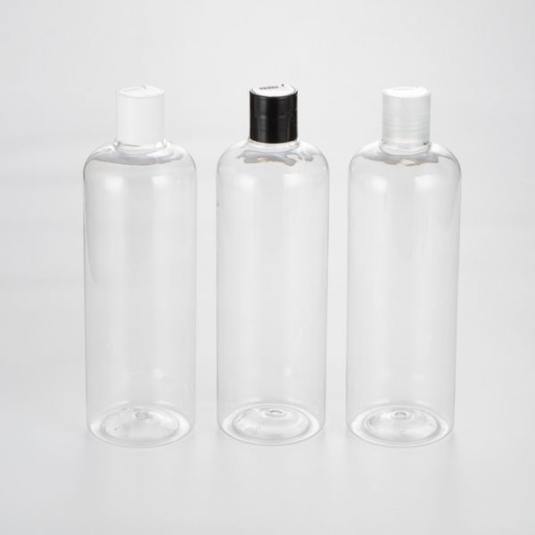 

storage bottles & jars 500ml x 20 empty plastic transparent lotion refillable pet disc cap shampoo emulsion cosmetic container