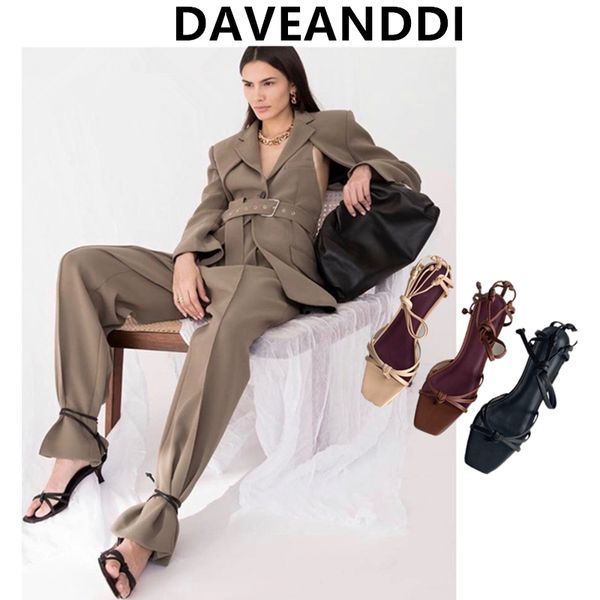 

dave&di england office lady elegant summer shoes woman shoes women sandals ins fashion blogger stiletto high heel sandals women, Black