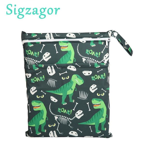 

sigzagor]1 wet dry bag diaper bag nappy bag insert two zippered baby waterproof reusable skull jack skeleton 100 designs