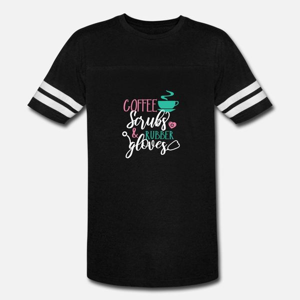 

self isolation coffee scrubs and rubber gloves t shirt men character short sleeve s-xxxl gents famous building spring pattern shirt