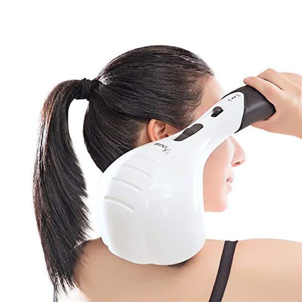 

electric massagers handheld back massager double head full body deep tissue percussion massage for muscles foot neck