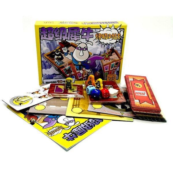 Divertente Super Rhino Ultimate Battle Gioco da tavolo Giochi di carte di carta per feste in famiglia Gioco al coperto Giocattoli educativi per bambini