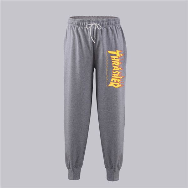 

south korean version of the sport trousers men fashion versatile summer men wide legs loose girdle feet thin casual long trousers men, Black