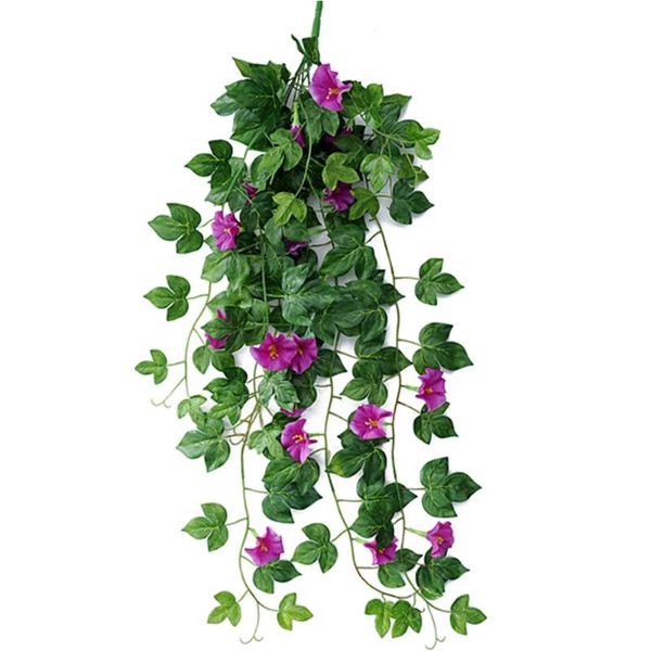 

morning glory diy garland living room office gift wedding wall hanging home decor party artificial plant l vine string