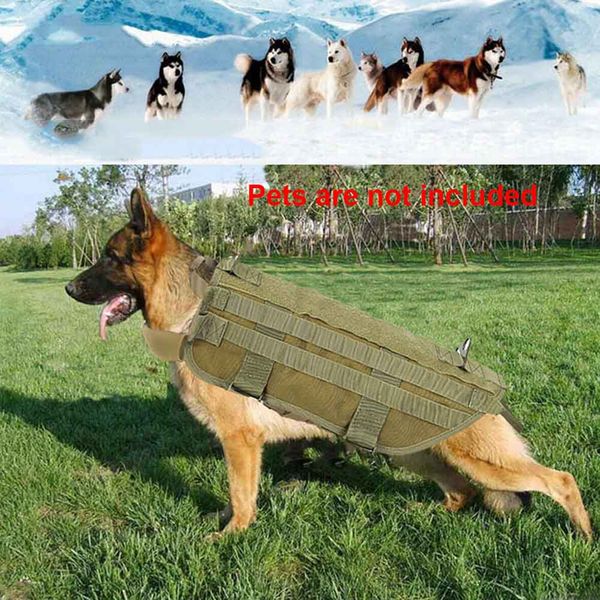 

climbing dog harness vest adjustable strap 600d nylon tactical training medium