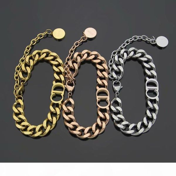 

designer jewelry women necklaces rose gold thick chains necklaces with stainless steel bracelet and necklace suit fashion link, Silver