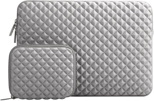 

notebook with pro/air, 13-16 lapbag macbook compatible cover,gray diamond foam neoprene sleeve inch iuhsc, Red;black