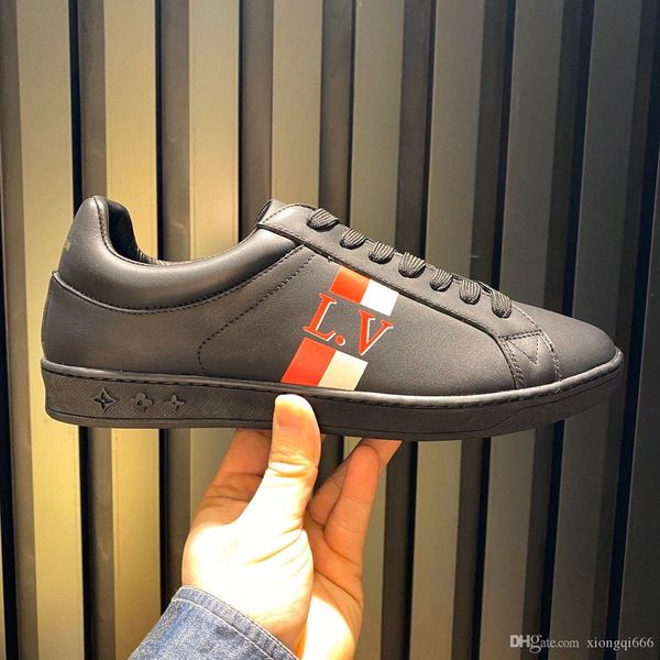 

2020 men's fashion casual sports shoes, comfortable and versatile, black fashion men's shoesaa, Red;white