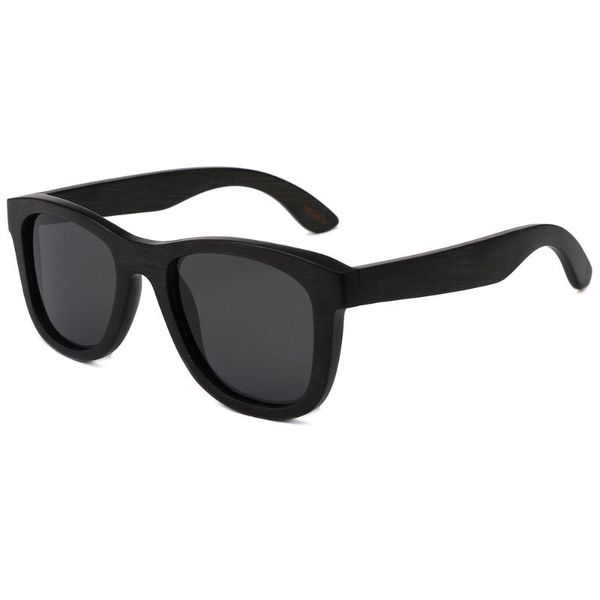 

berwer black color bamboo sunglasses men brand designer polarized wood sun glasses vintage wooden sunglass women, White;black