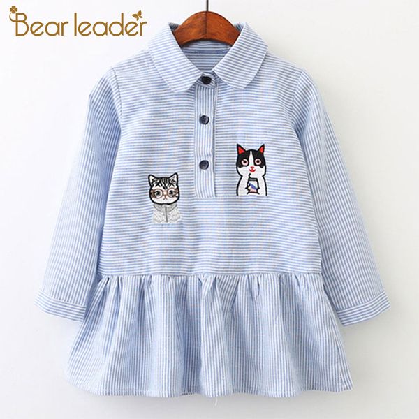 

bear leader girls dress 2020 new spring kids flower embroidery ruffled long sleeve drawstring princess dresses for 3-11 years, Red;yellow